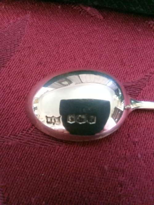 MAPPIN  and WEBB - 6 SILVER COFFEE SPOONS C1923 - ORIGINAL BOX