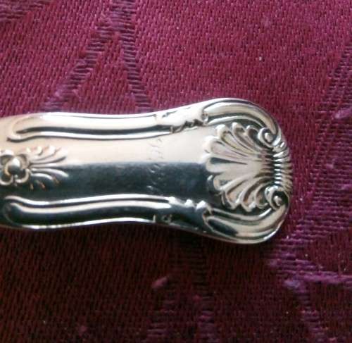 6 SOLID SILVER TEA SPOONS - GLASGOW 1834 - WILLIAM IV - KINGS PATTERN - 108 GRAMS