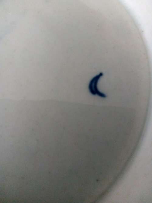 ROYAL WORCESTER 1ST PERIOD PUNCH BOWL - ROCK STRATA - OPEN CRESCENT MARK CIRC 1770 - pay over 6 week