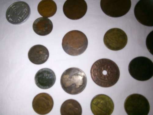 COINS - 52 ASSORTED INTERNATIONAL COINS - ALL GRADES