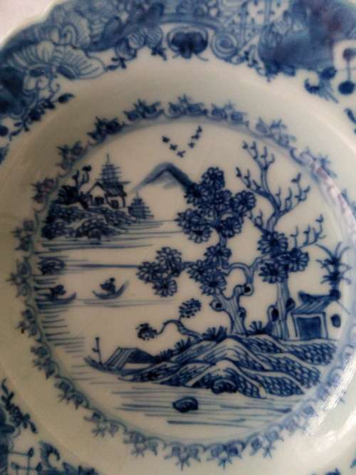 ANTIQUE CHINESE BLUE AND WHITE BOWLS - LATE 18TH OR EARLY 19TH CENTURY