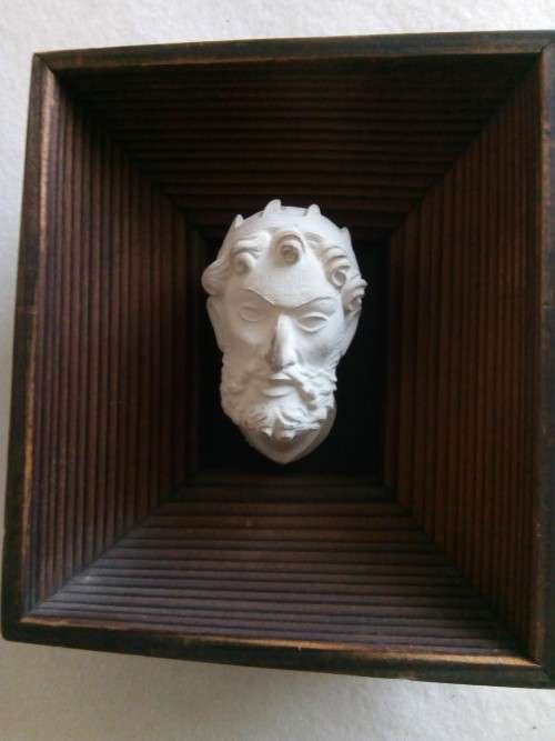 3 X FRAMED PLASTER HEADS FROM WAWEL CASTLE IN POLAND