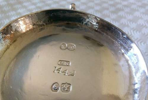 HALLMARKED SOLID SILVER CREAM JUG - 240 GRAMS - LONDON 1838 CHARLES GORDON