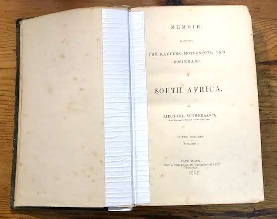 Memoir Regarding the Kaffers, Hottentots, and Bosjemans of South Africa. Vol 1. 1845