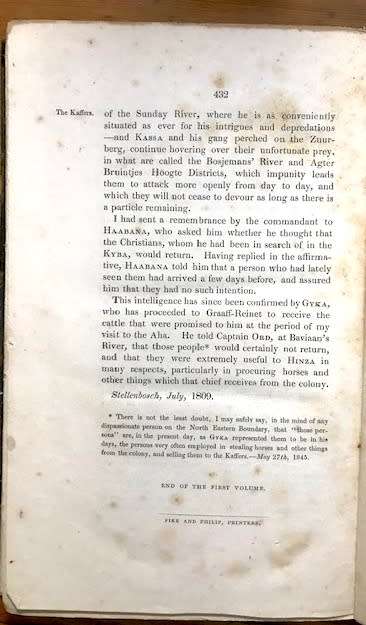 Memoir Regarding the Kaffers, Hottentots, and Bosjemans of South Africa. Vol 1. 1845