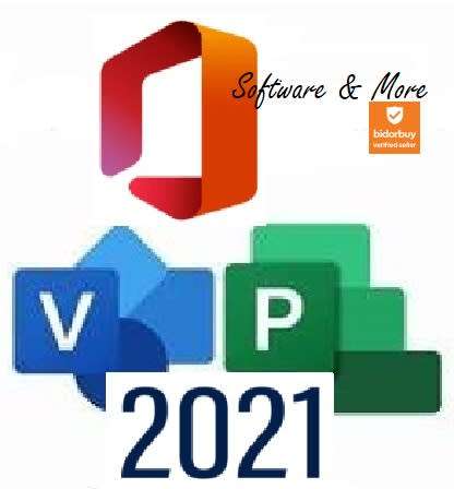 MEGA COMBO Office 2021 Pro Project 2021 Pro Visio 2021 Pro - Genuine Lifetime License