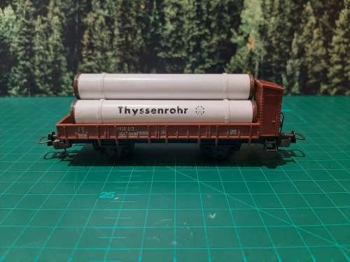 LIMA Lowbed with brakemans cab and load