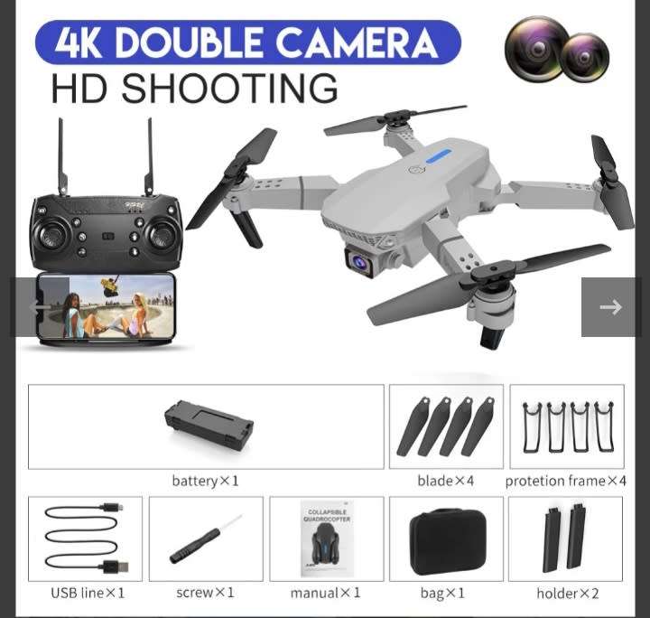 E88 PRO 1080P DUAL CAMERA DRONE