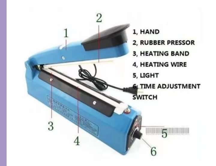 200mm Electric Impulse Sealer for PP/PE Bags Plastic