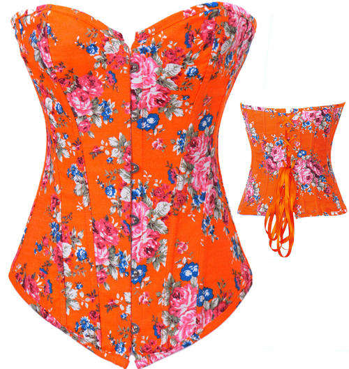 Orange Corset: Size XL