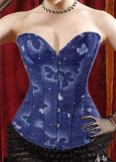 Blue Corset: Size Med