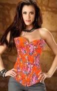 Orange Corset: Size SMALL