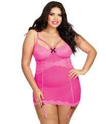 Pink Baby doll-Lingerie: 1X