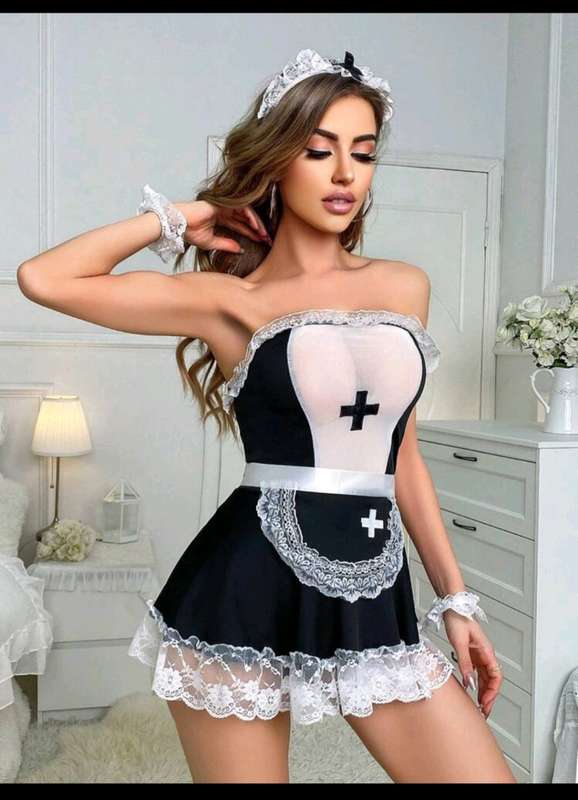 Blue | White Bra set