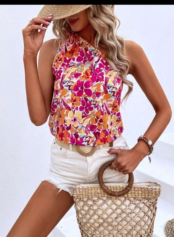 Floral printed Top:  Small