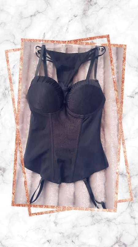 Black Bustier: Large