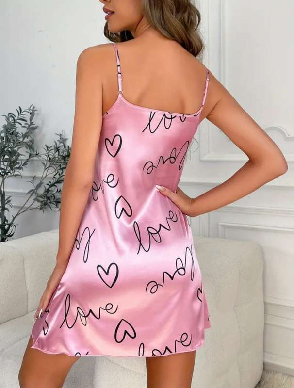 Heart printed sleepwear