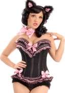 Pink & Black Corset: Large