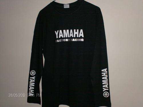 T.SHIRTS LONG SLEEVE (BLACK) UNISEX  -  YAMAHA RACING