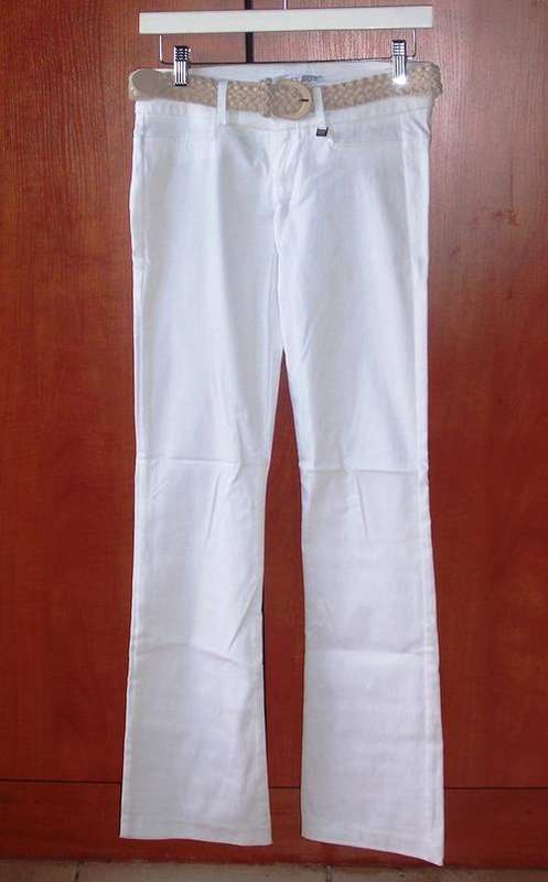 White SISSY BOY Pants with Belt