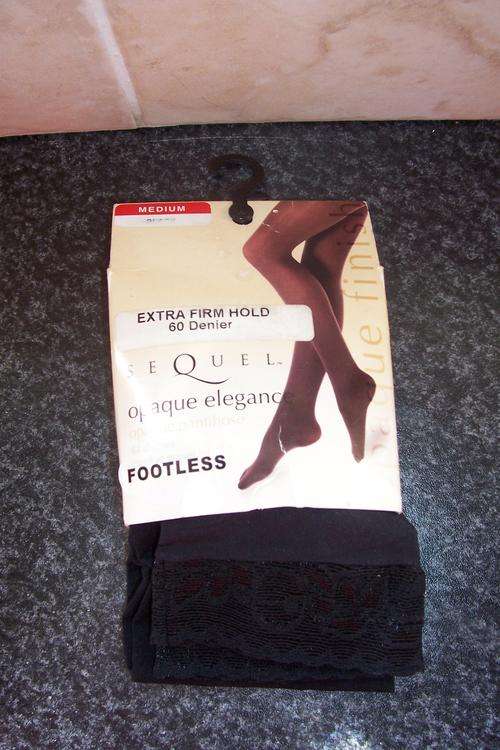 Black Footless Tights from Milady's