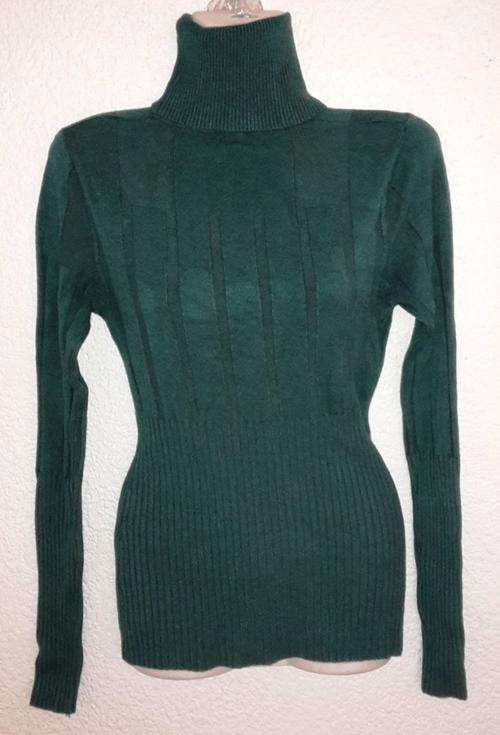 Emerald Green Turtleneck Knit