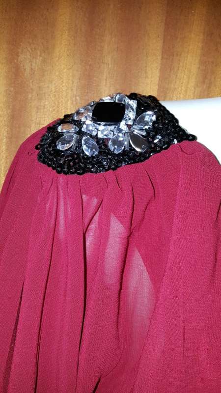 Stunning Burgundy Cocktail Dress