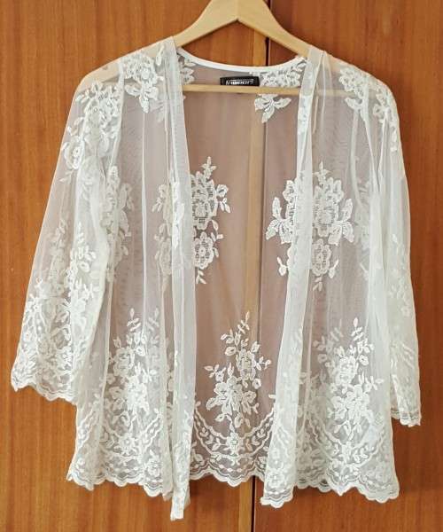 Lovely Cream Lace Kimono from Truworths