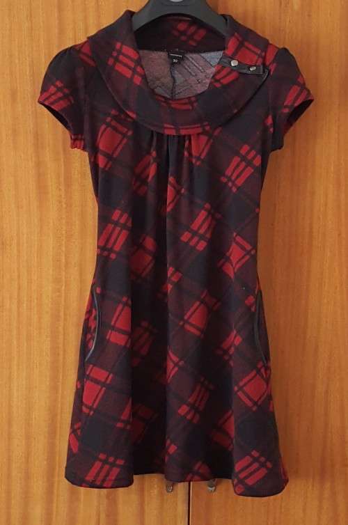 Gorgeous Black & Red Plaid Dress from Truworths