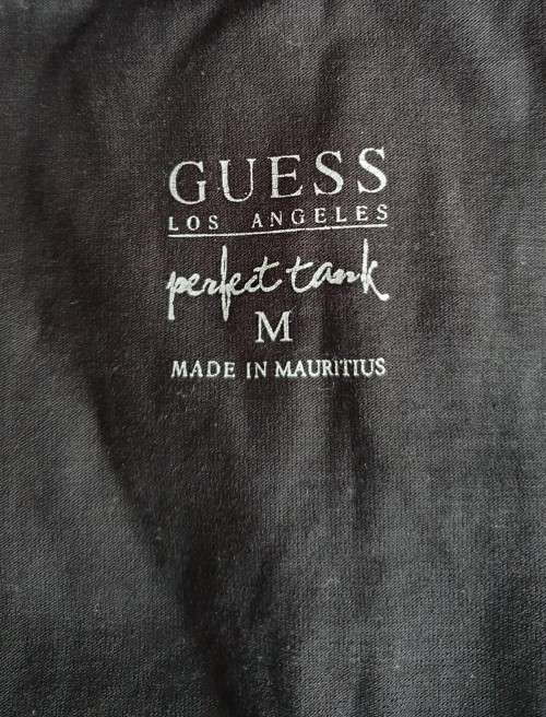 Black Tank Top from GUESS