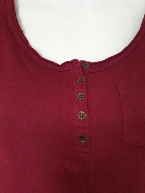 Maroon 1/2 Sleeve Henley Top from Truworth