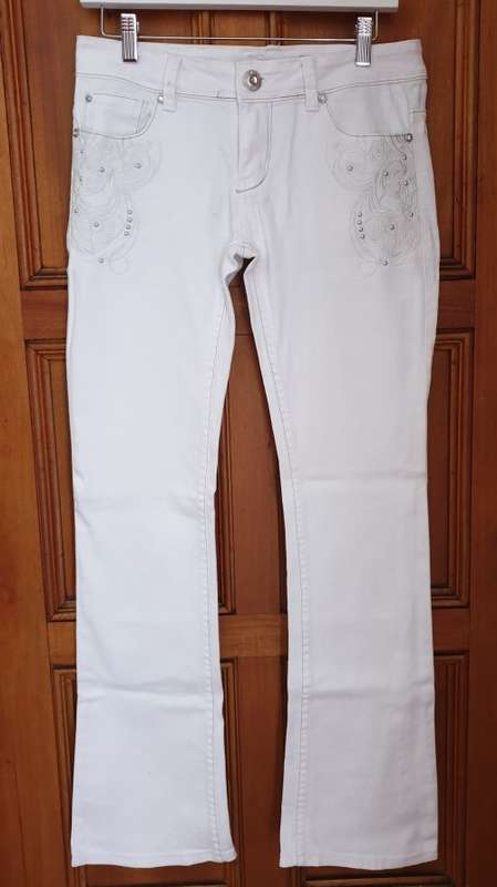 White Bootleg Jeans from Foschini