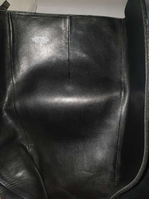 Stunning Black Genuine Leather Boots from Nine West