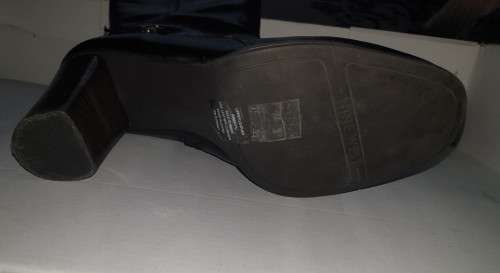 Stunning Black Genuine Leather Boots from Nine West