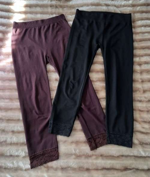 Two Pairs of  Footless Tights/Leggings
