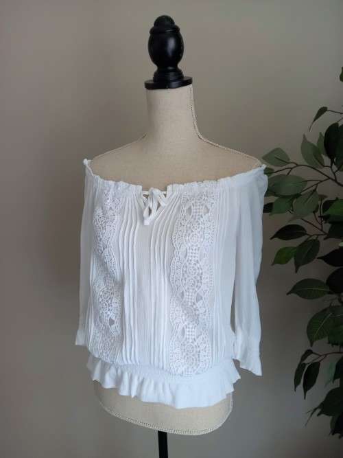 Lovely White Off-Shoulder Top from Truworths