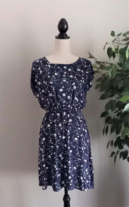 Beautiful Navy Floral Dress from Edgars