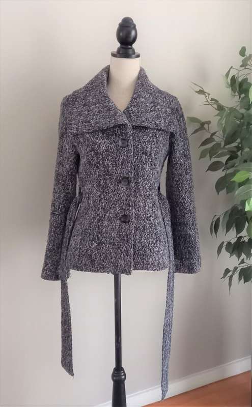 Black, White and Grey Coat from Foschini