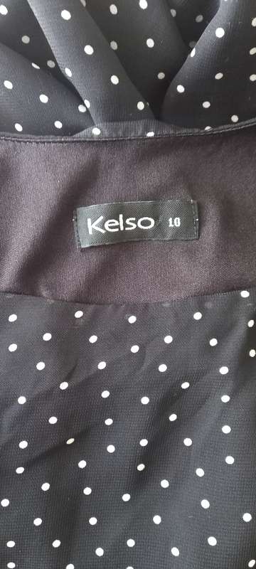 Beautiful Black Polka-Dot Dress from Edgars