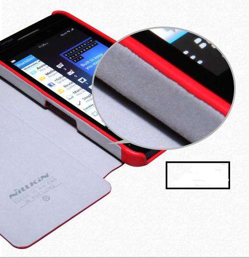 NILLKIN Stylish Leather Case for Blackberry Z10 case + free screen protector