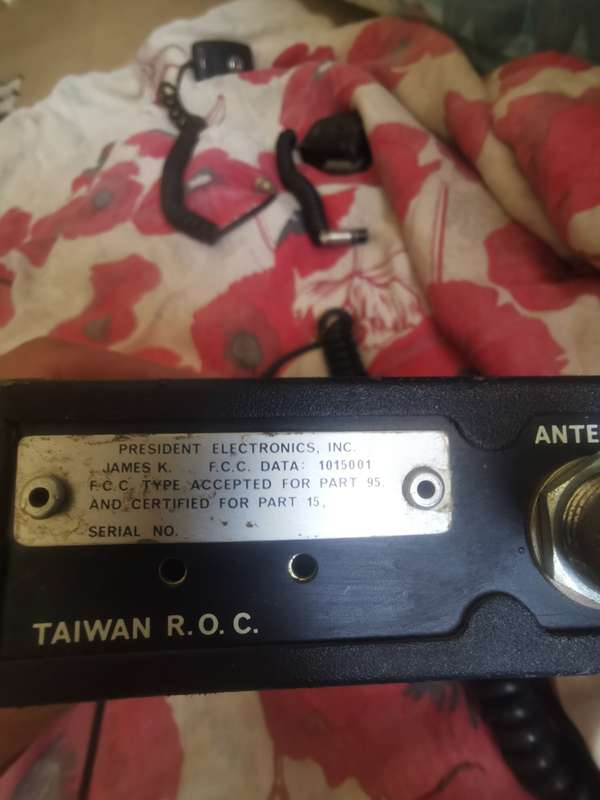 Rare PRESIDENT CB RADIO JAMES K Transceiver Handset CB RADIO