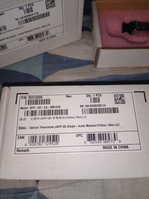 Huawei Optical Transceiver 10km, eSFP, GE, Single-mode Module (1310nm, 10km, LC)