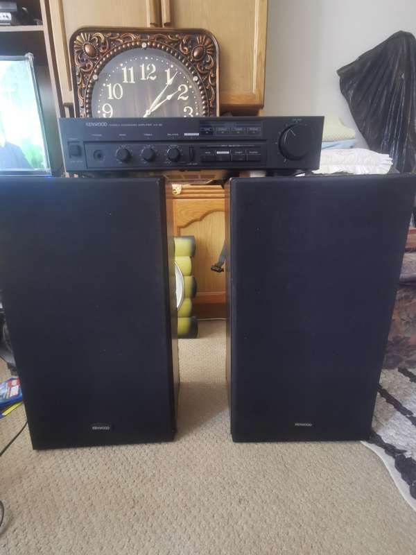 KENWOOD sound system, Ka-35 Amp, LSK-300 II Speakers, KD-35R Turntable, KX-35w Tape Deck