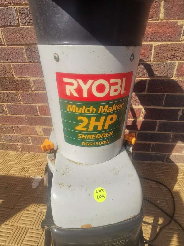 !!!Late Entry!!! RYOBI RGS1500 MULCH MAKER SHREDDER 2HP motor !!Low start!!