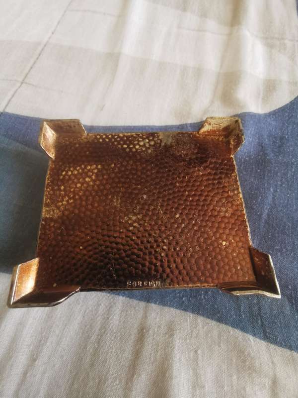 Antique / Vintage  Trinket Box Marked FOREIGN