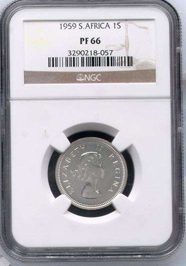 1959 1 SHILLING NGC PF66 obverse