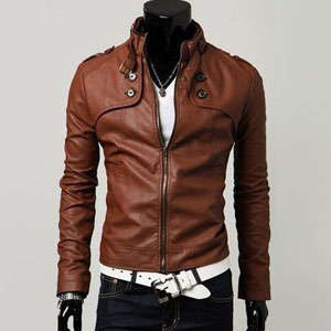 2012 NEW Men's Slim Designed Sexy PU Leather Short Jacket