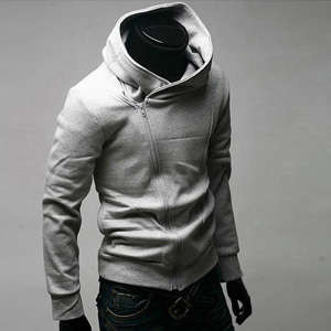 High collar coat 2012 men's jacket Gray