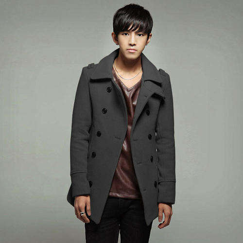 Men long jacket coat
