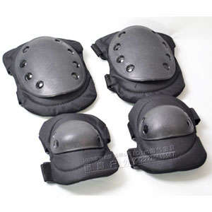 US ARMY TACTICAL KNEE + ELBOW PADS - SWAT Black